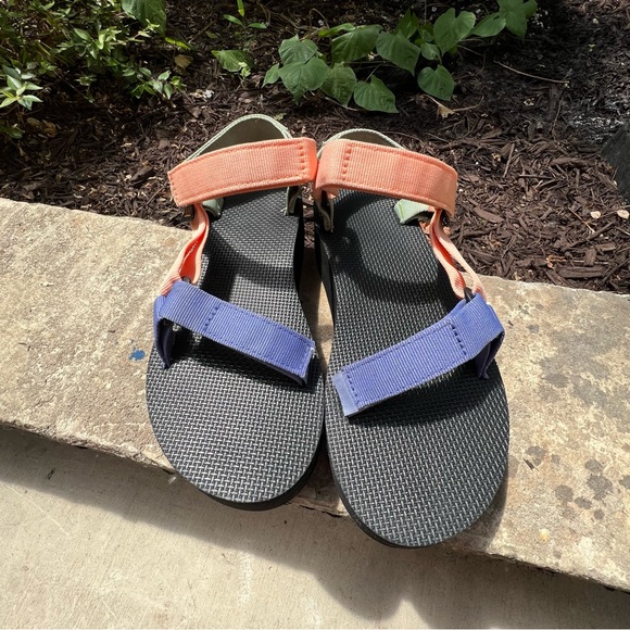 Teva Flatform Platform Sandal sherbert women’s size 8 - Picture 3 of 5